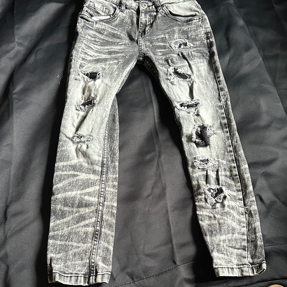 Rugged Black Boy’s Skinny Jeans